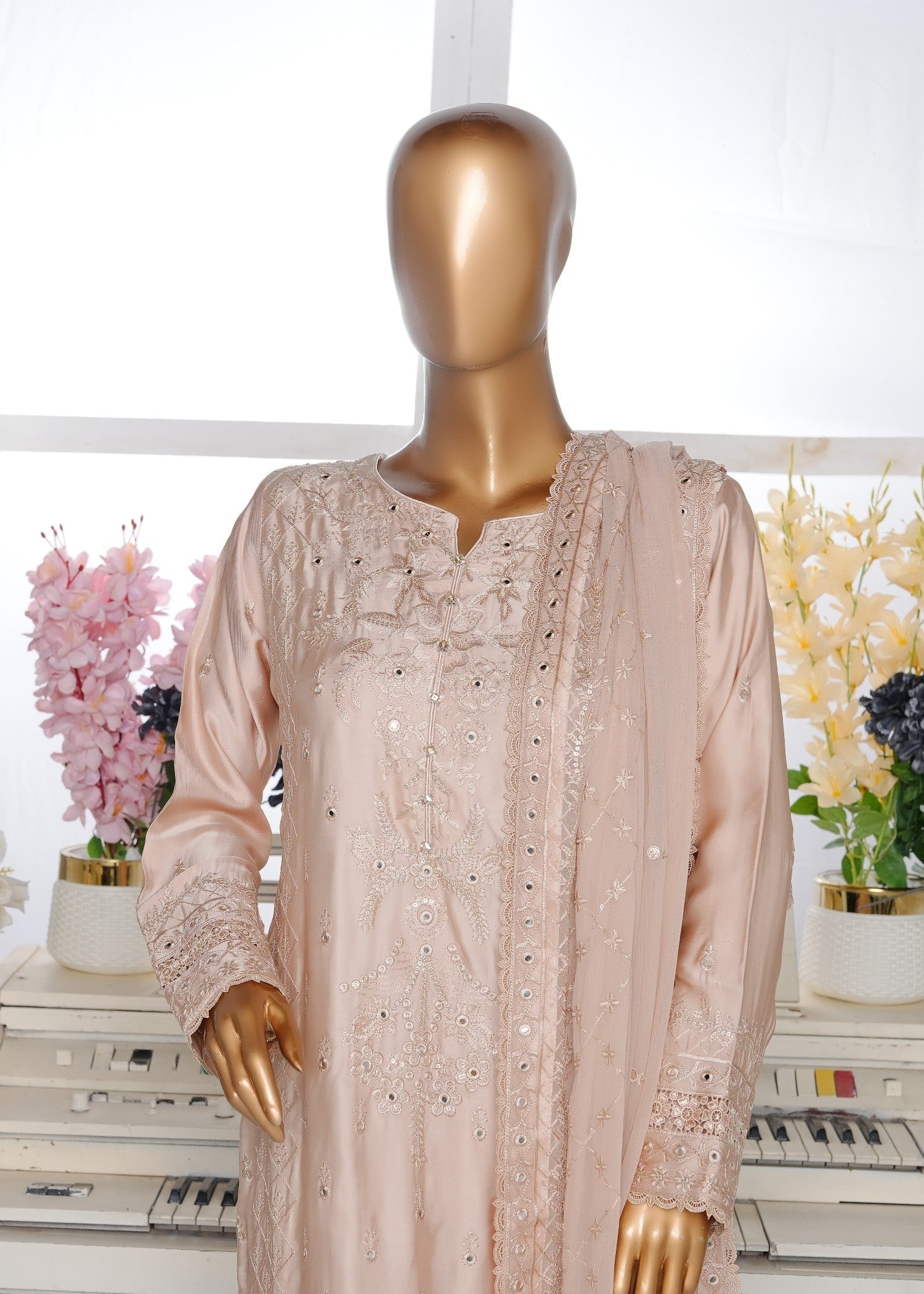 Ahmed Creations JAWERIA BEIGE Women 3pcs