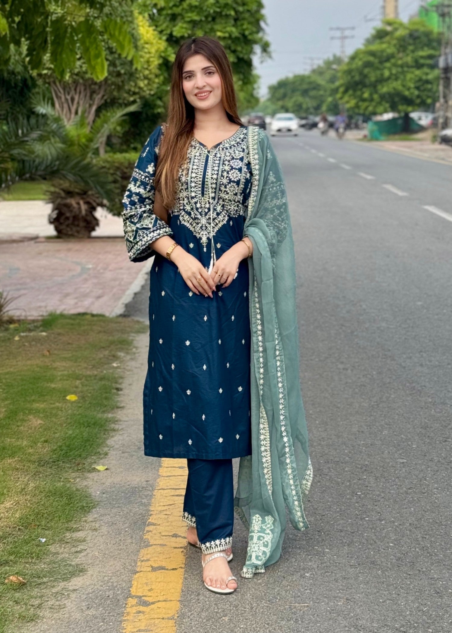 Tehzeeb Libas ZARA EMBROIDERED Women 3pcs