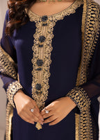 Alyssa NAVY BLUE SUIT ALN19 Women 3pcs