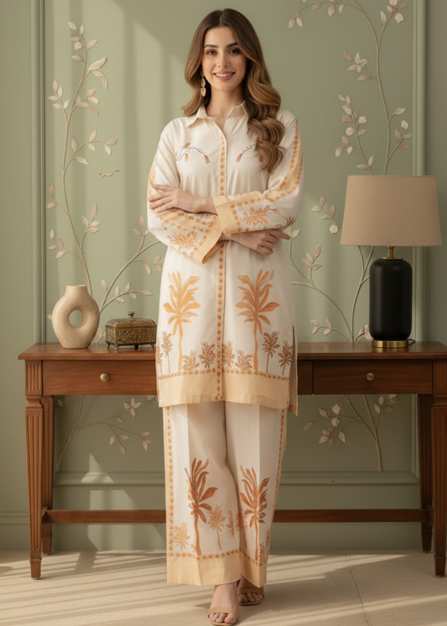 Peach Republic Printed Suit 64 Women 2pcs
