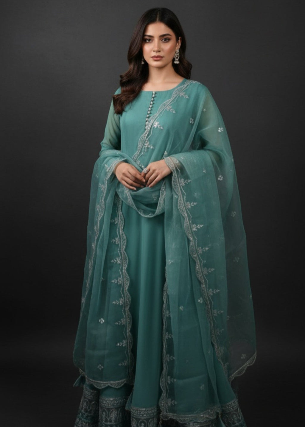 Pehnawa By Bin Akram’s Spring Bloom | Chiffon Maxi Women 3pcs