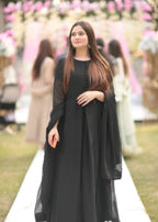 Miss & Mrs Chiffon black b Women 3pcs