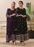 Abaan Zohan Dhanak Purple Women 3pcs