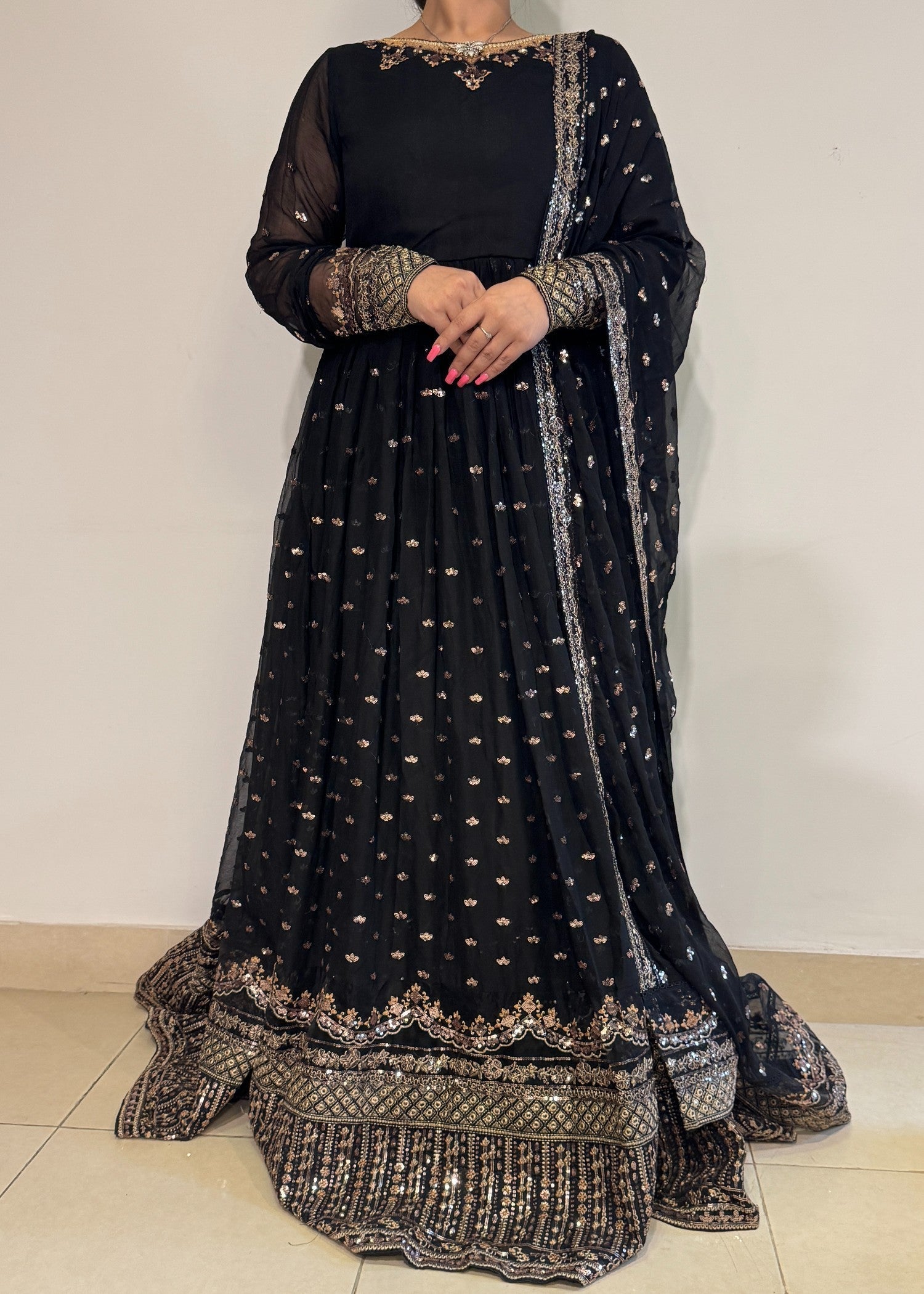 Fernazcouture Regal black Women 3pcs