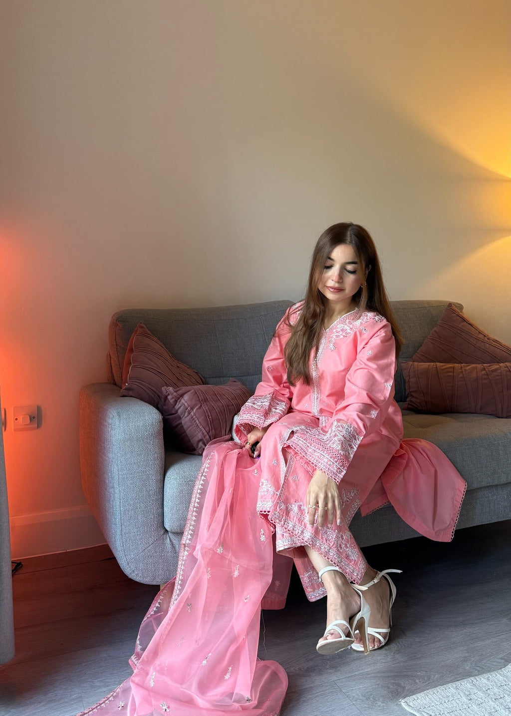 The Turkish Wear Pink Punch Women 3pcs