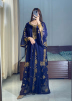Ayesha B navyblue (shahbano) Women 3pcs
