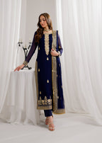 Alyssa NAVY BLUE SUIT ALN19 Women 3pcs