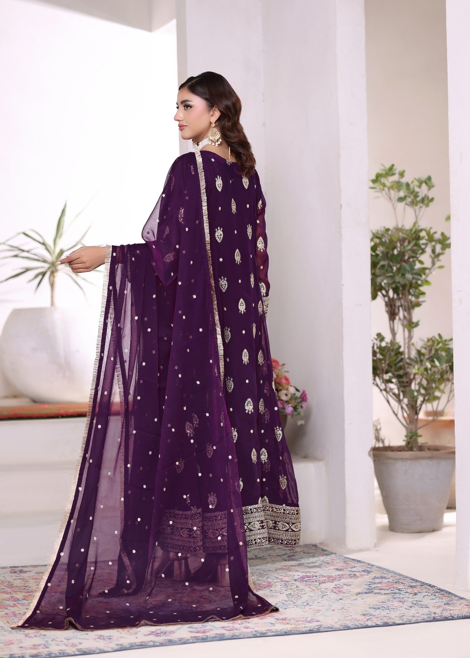Abaan Zohan Raunak Purple Women 3pcs