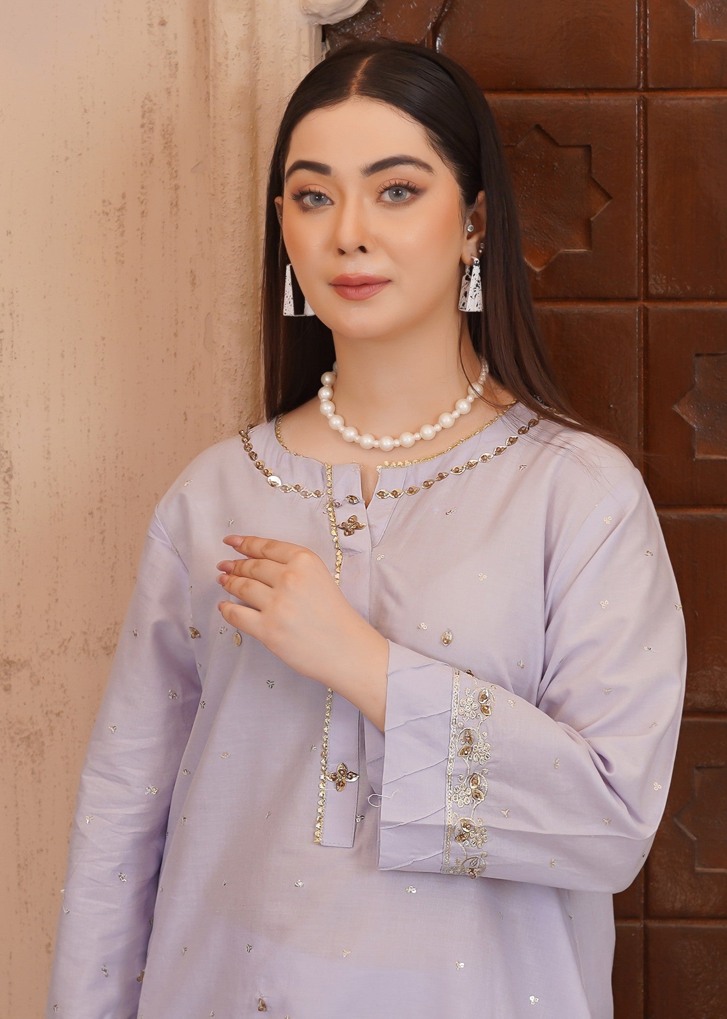 Waniya Awais WAF D10 (Farshi Shalwar) Women 3pcs