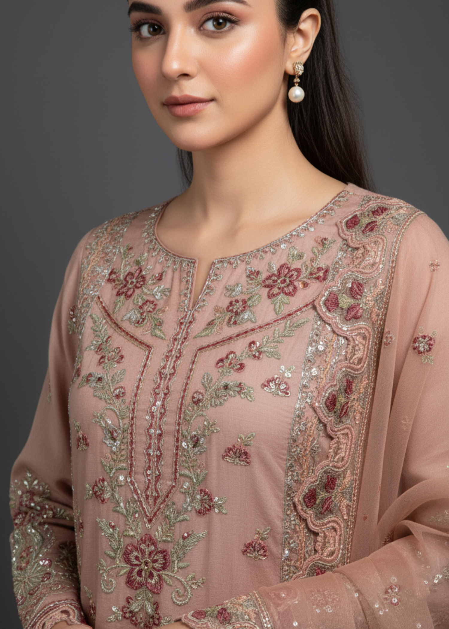 Diara Couture LUBNA US 570 PINK Women 3pcs