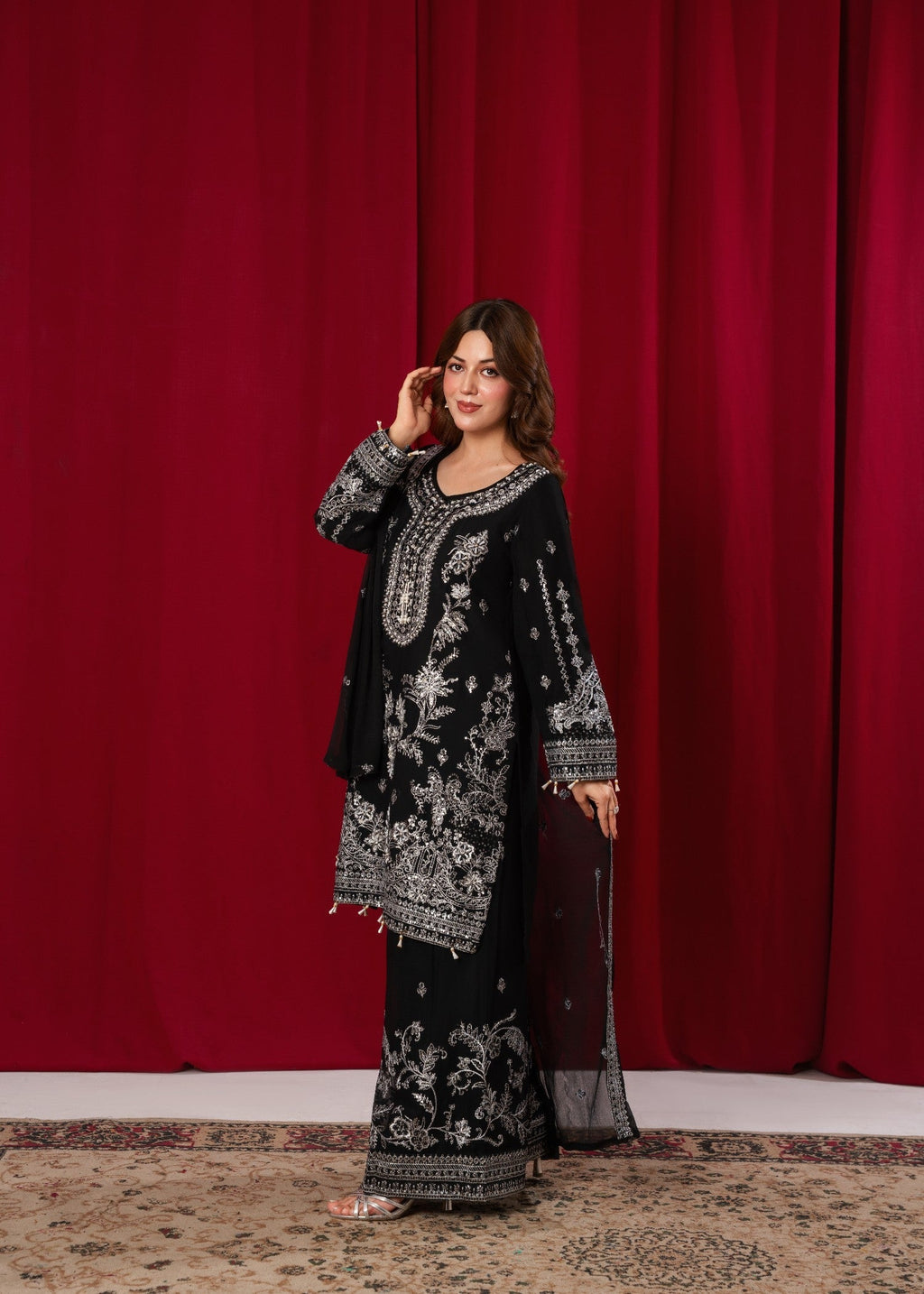 Hkb Officials Noorah Mystique Black Women 3pcs