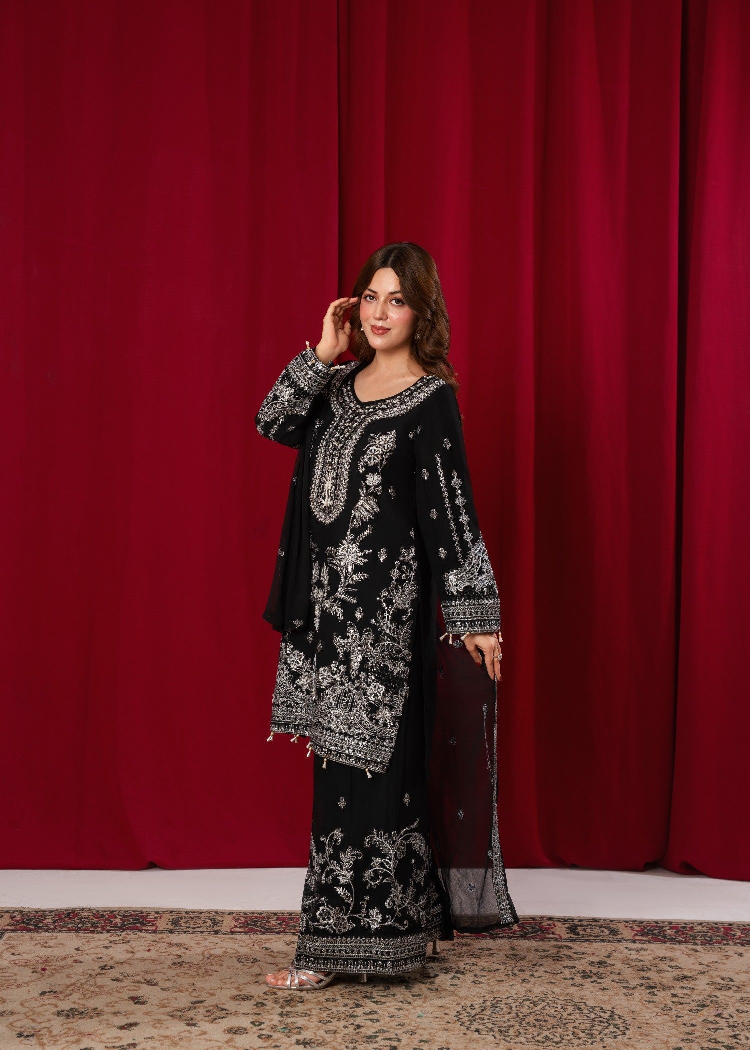 Hkb Officials Noorah Mystique Black Women 3pcs