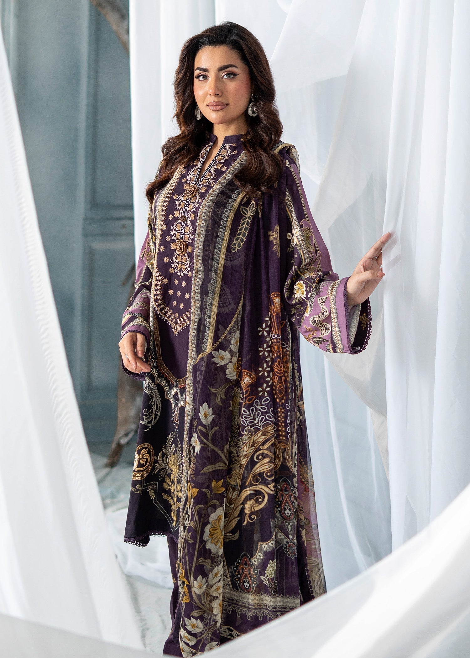 Meerak Pret Royal Plum Women 3pcs