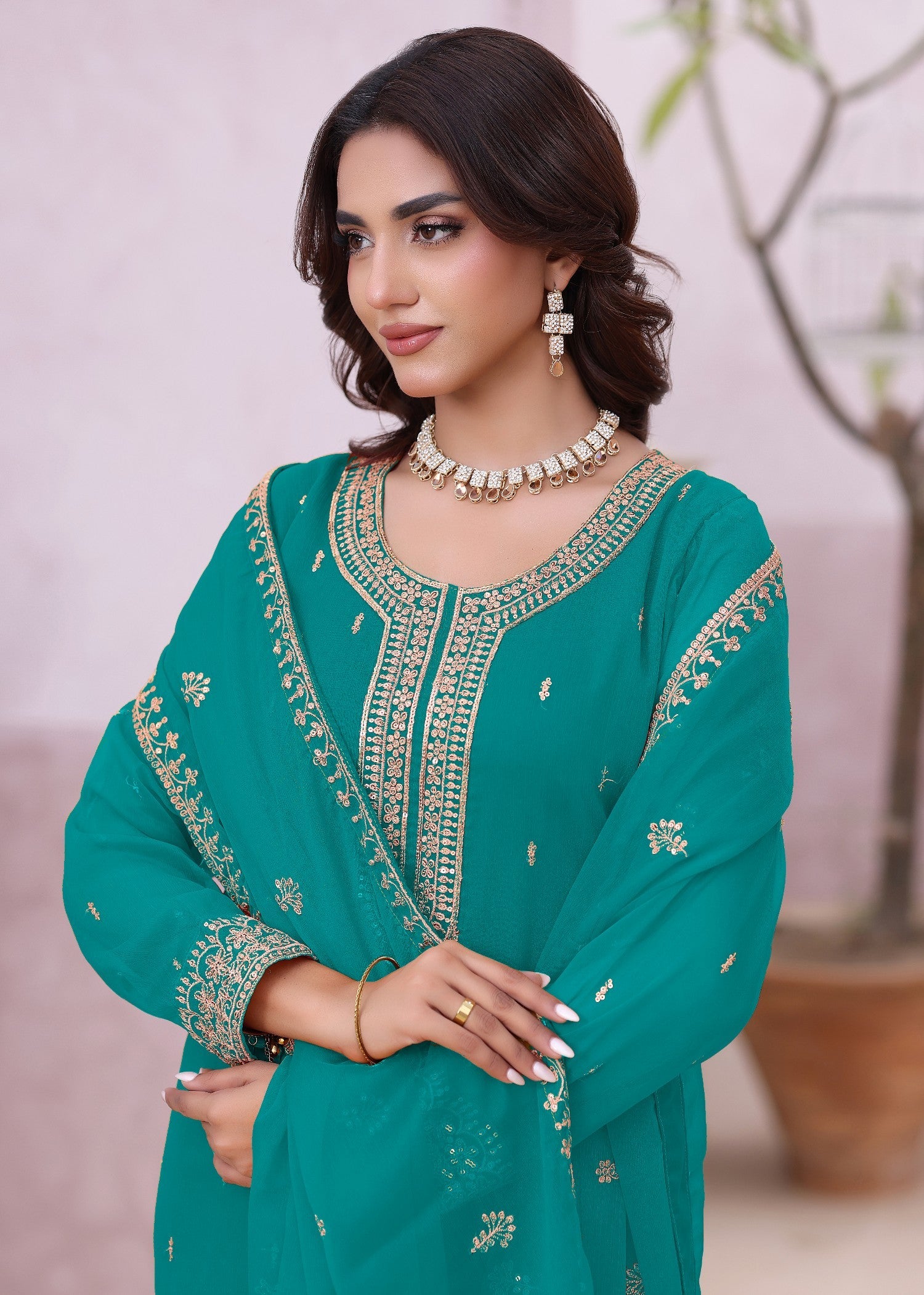 Abaan Zohan Ada Sea Green Women 3pcs