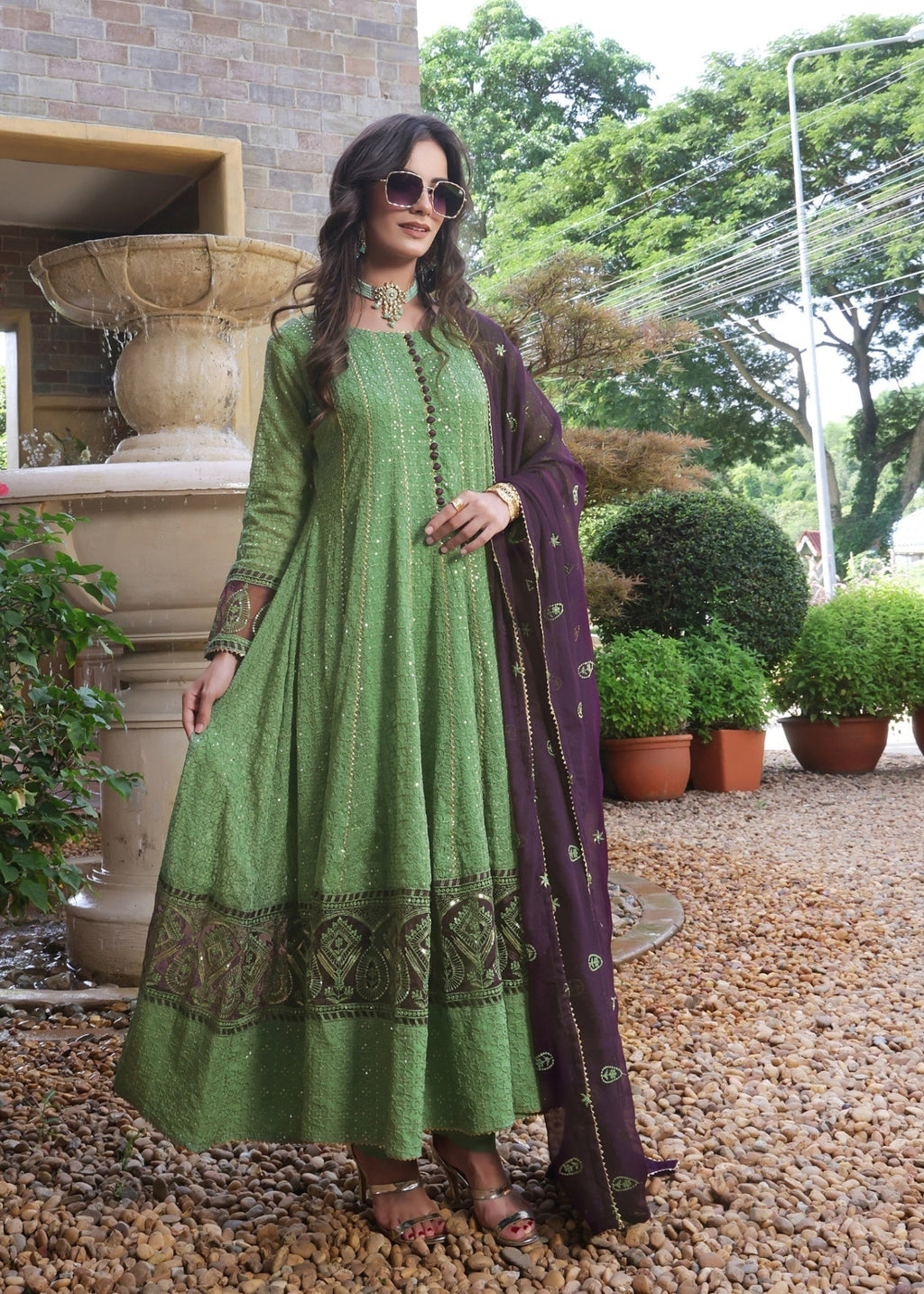 Abaan Zohan Raqs Pistachio Green Women 3pcs