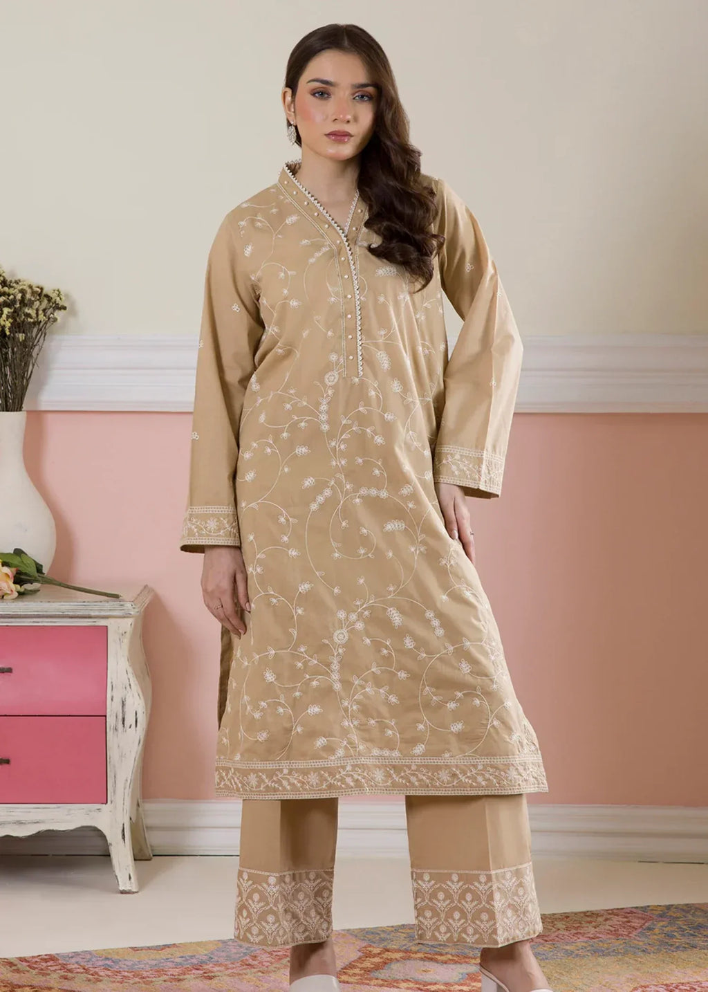 Zellbury WPS2522600 Sand Brown Women 2pcs