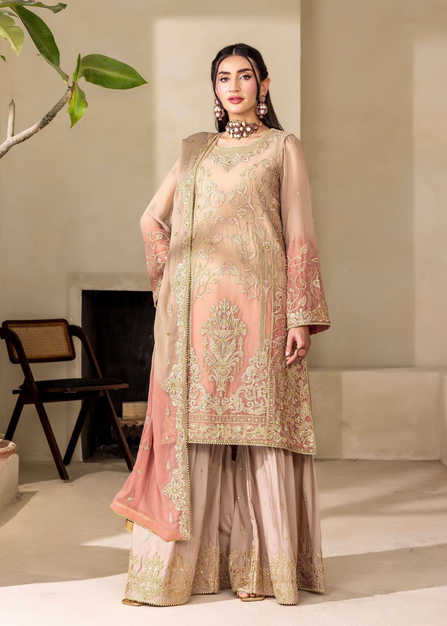 Kanwal Zainab BLUSH MIRAGE Women 3pcs