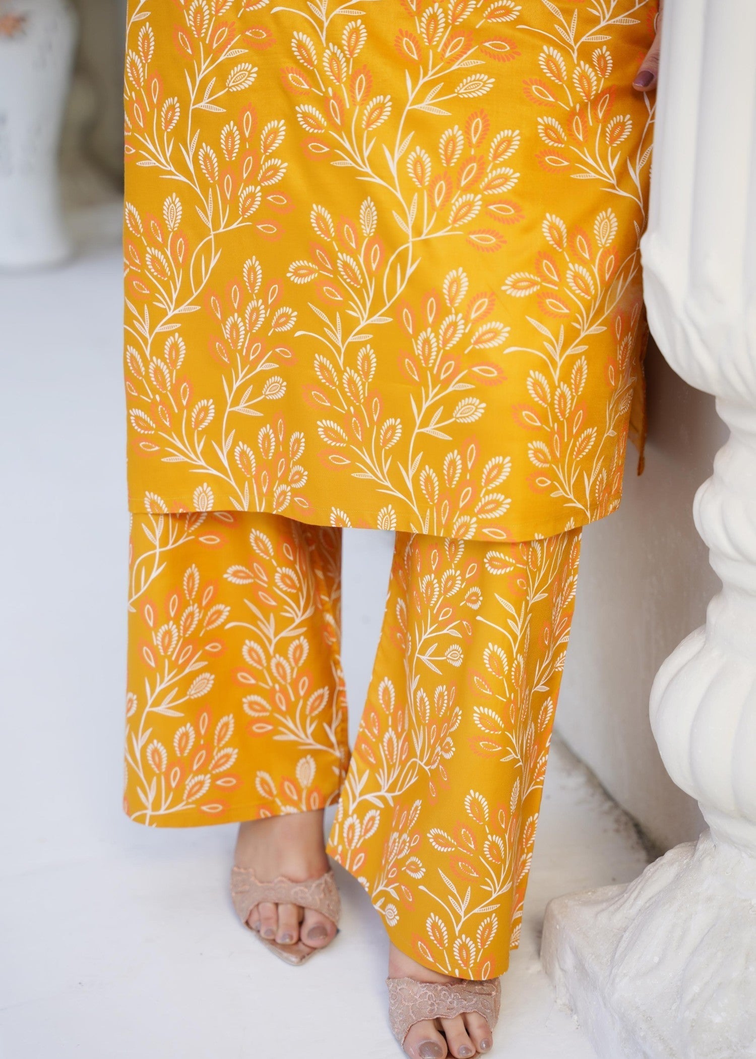 Chaudhary Arts Eden mustard Women 2pcs