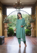Abaan Zohan Chandni Light Cyan Women 3pcs