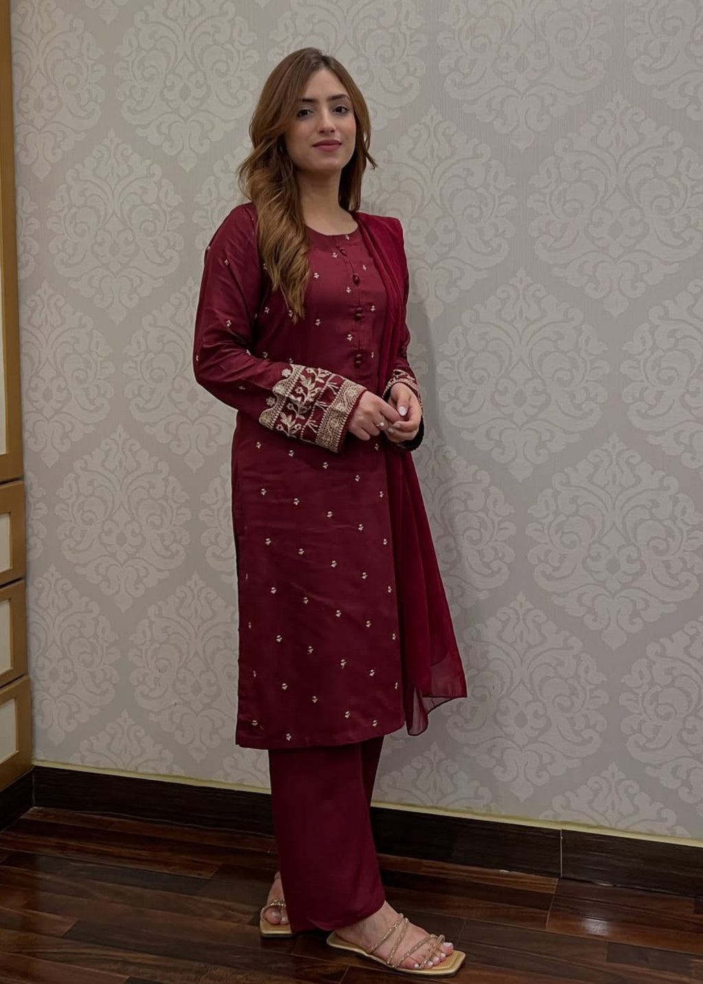 Tawakal Closet Alizeh Pop Garnet Women 2pcs