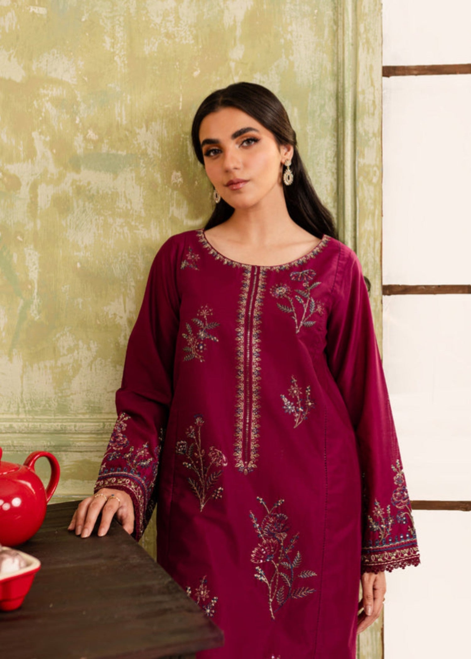 Midway Arts Amavi Bloom dress Embodiery Women 3pcs