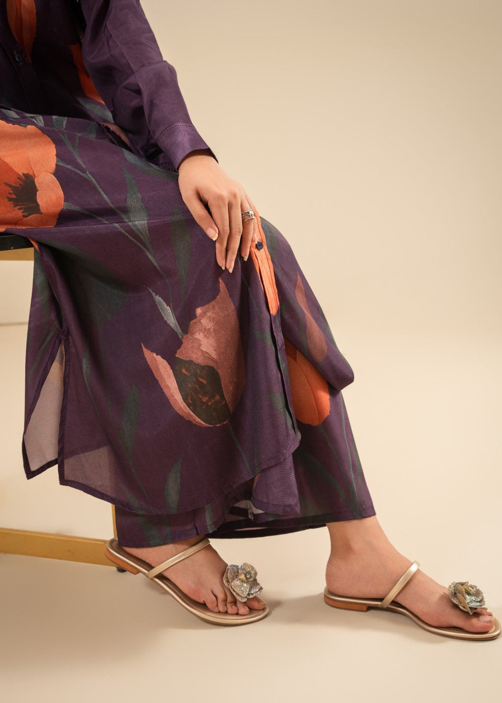 Akhrot Clothing Mulberry Flora Women 2pcs