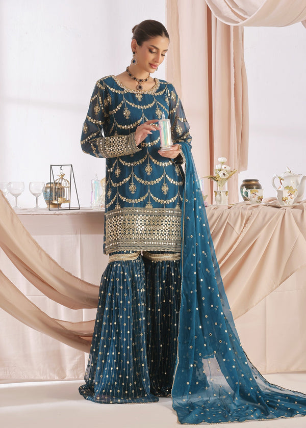 Ayesha Closet GUL BAHAR TEAL Women 3pcs