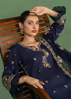Four Season Boutique JASHAN RAOSILK NAVY BLUE Women 3pcs