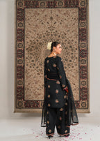 Maira Fashion Black embroided kurta set Women 3pcs