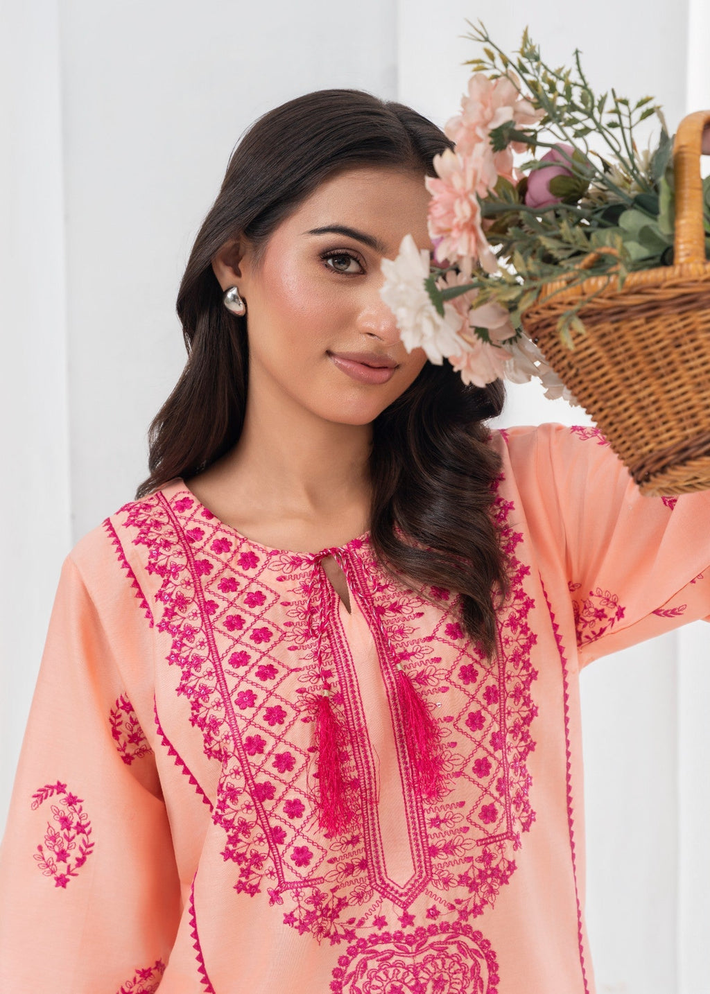 Stylish Collection JUGNU PEACH (SHAKWAR) Women 2pcs