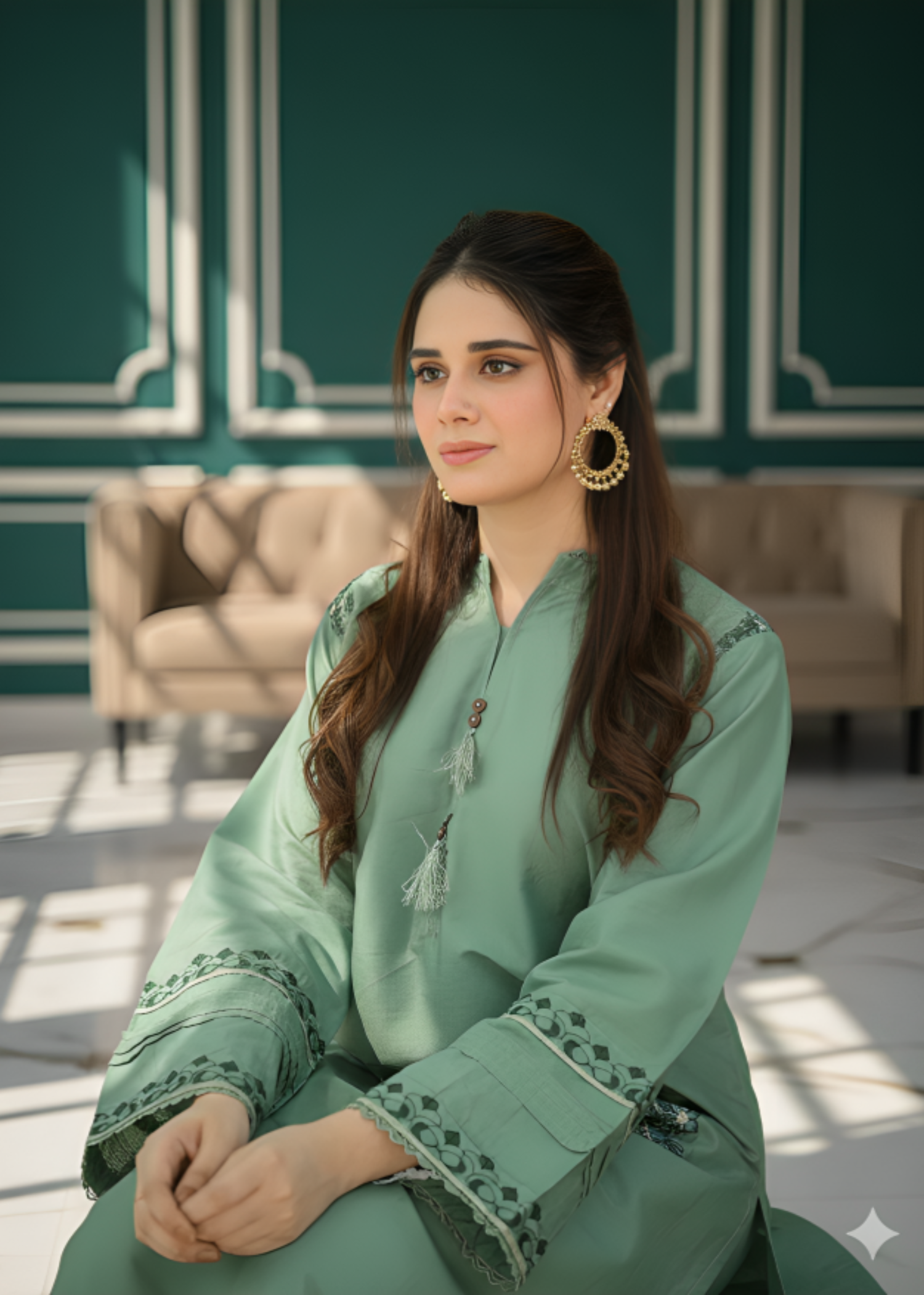 Shehroz Fashion Pastel EMBRODIERY Women 3pcs