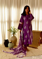 Tawakal Closet Purple Dark Hooria Women 3pcs