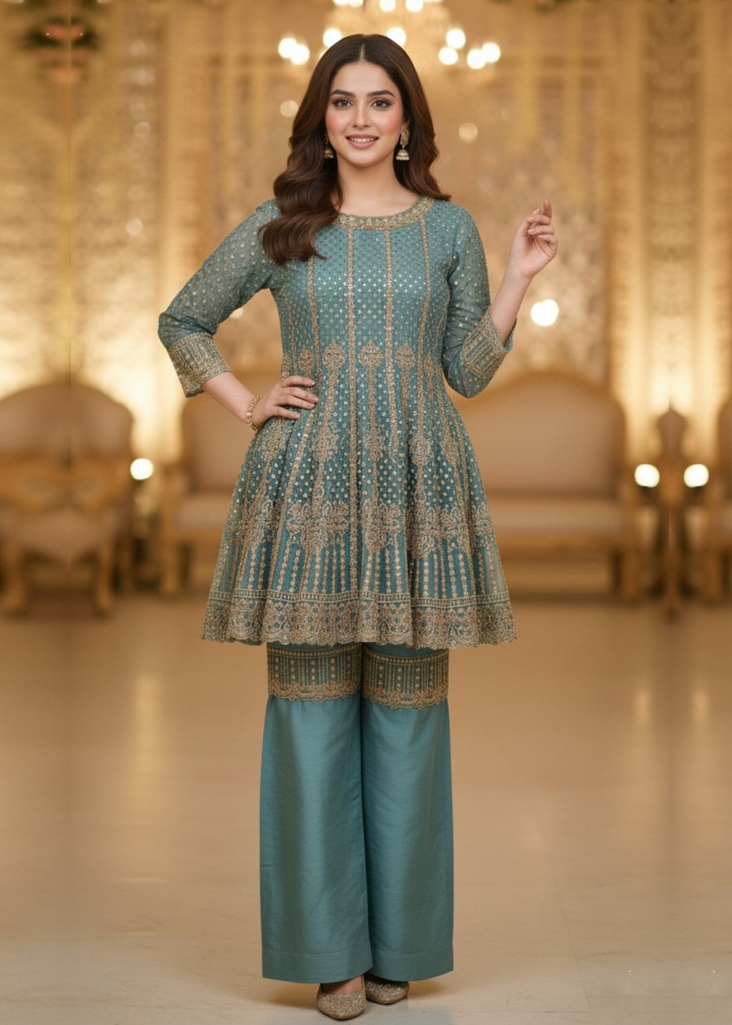 Diara Couture ZINNIA US 539 PASTEL GREEN Women 3pcs