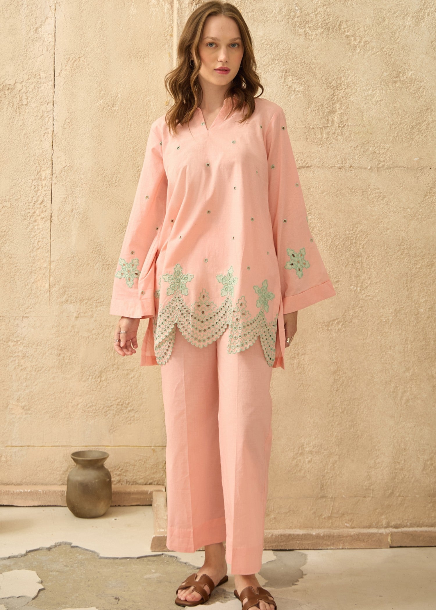 Kiara Serena – Embroidered Co ords Set Women 2pcs