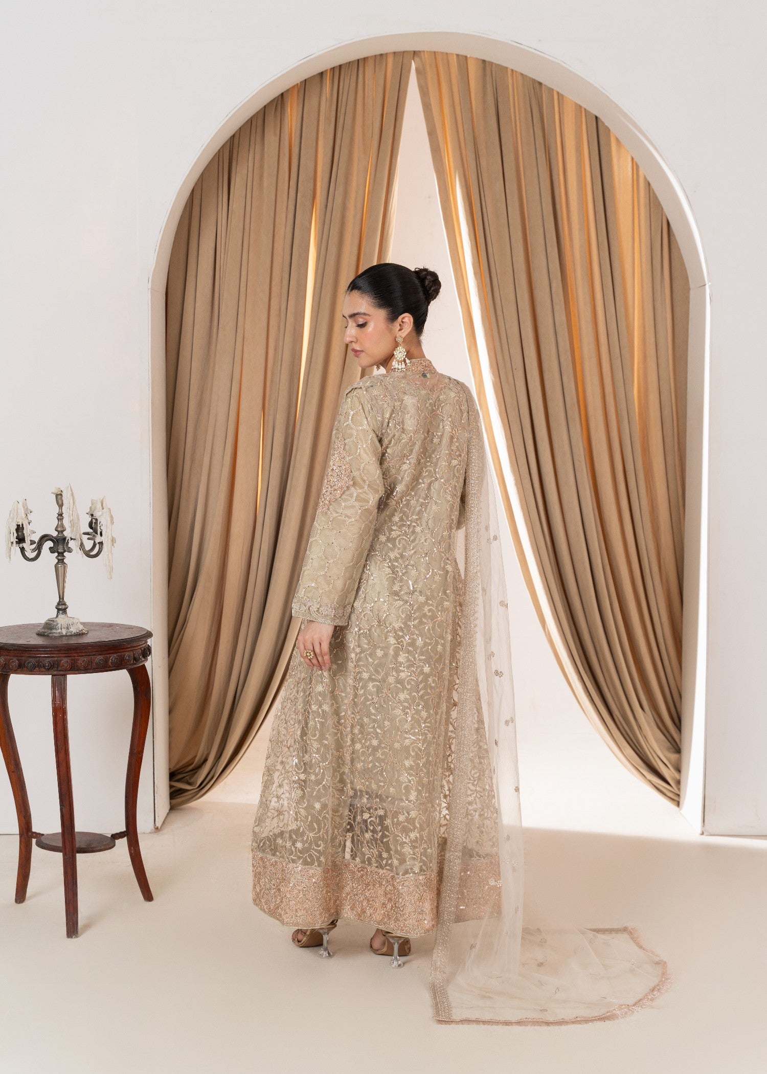 Hkb Officials Harika Pista Pearl Coat Women 4pcs