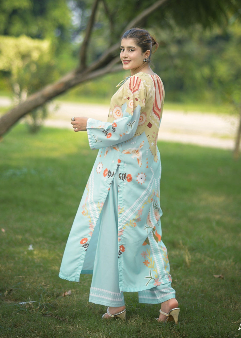 Tehzeeb Libas PASTEL PRINTED Women 2pcs