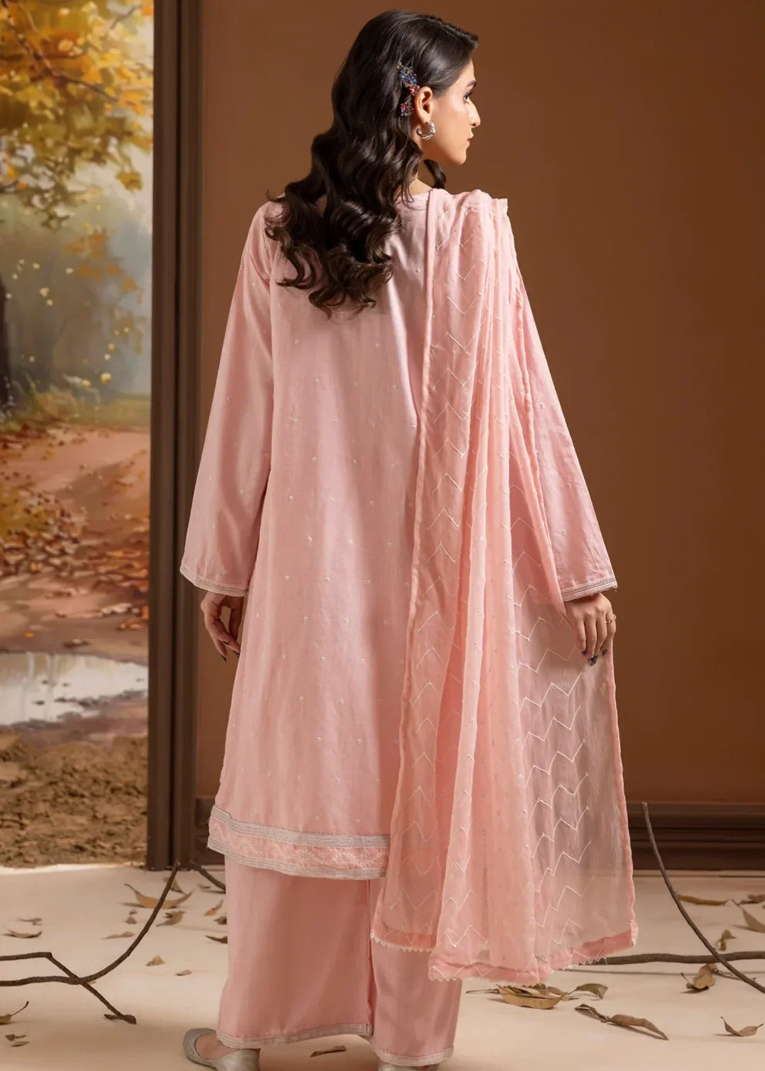 Zellbury WPS2532668 Peach Women 3pcs