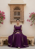 Pehnawa By Bin Akram’s Purple Bliss | Chiffon Maxi Women 3pcs