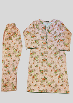 Salimas Lawn Stitched Suit – Elegant Pastel Floral Design Women 2pcs