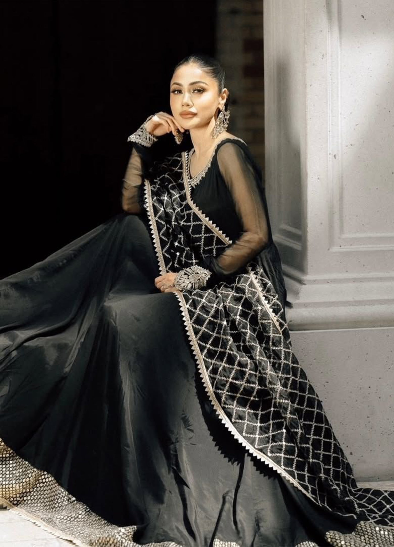 Rang-e-Haya Shama (Black) Women 3pcs
