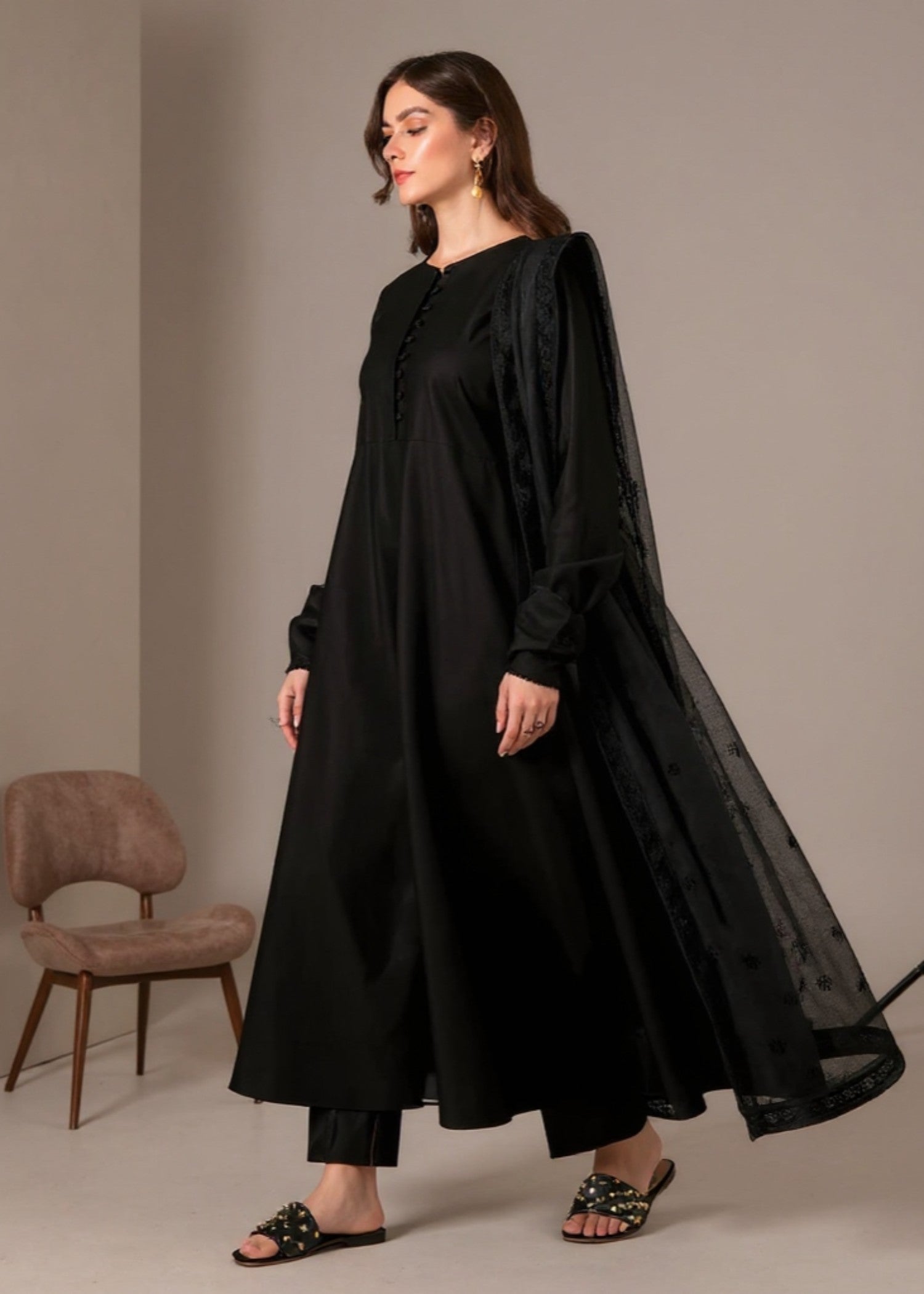 Safoora Ash Black Women 3pcs