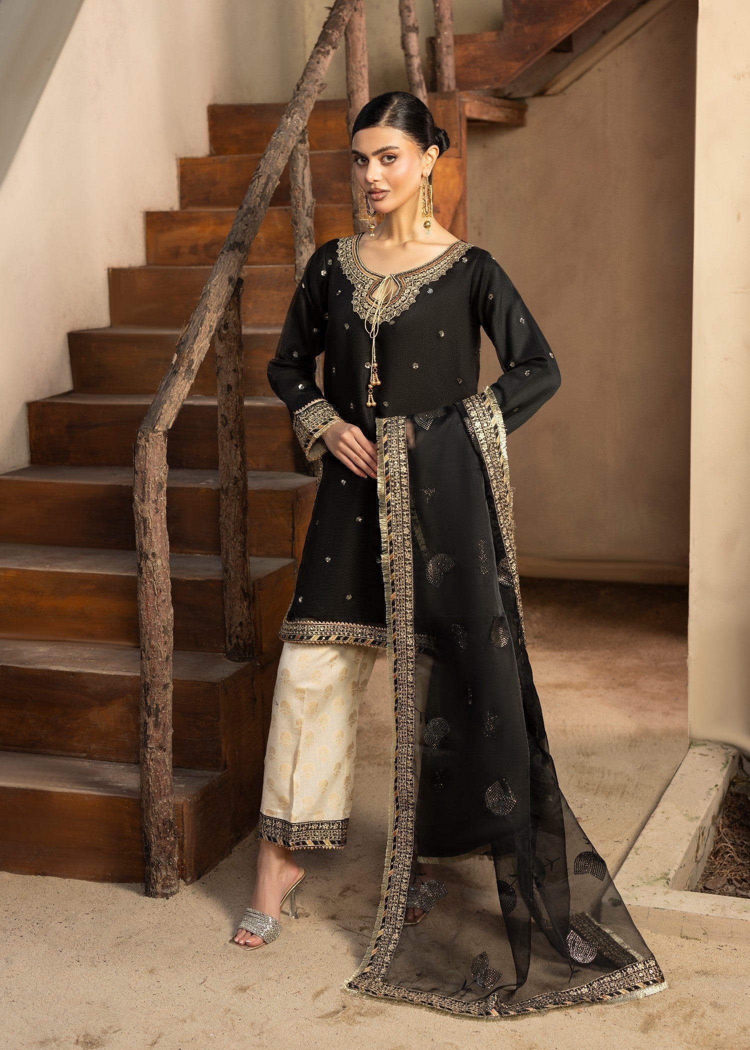 Diara Couture KANEEZ DF 46 BLACK Women 3pcs