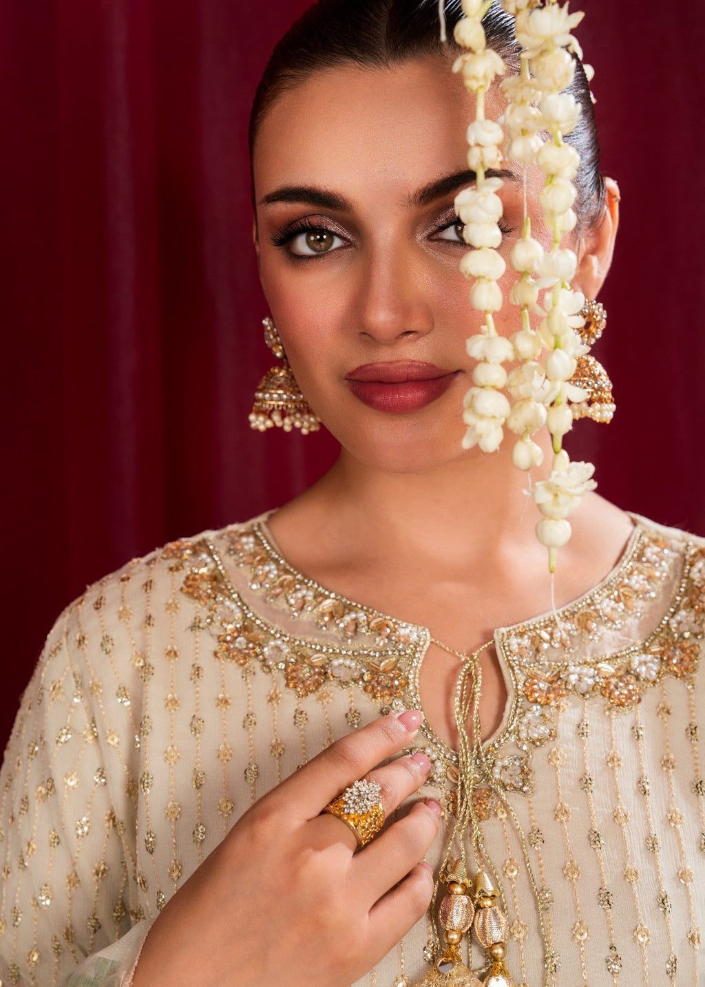 Maira Fashion Off White plazo set Women 4pcs