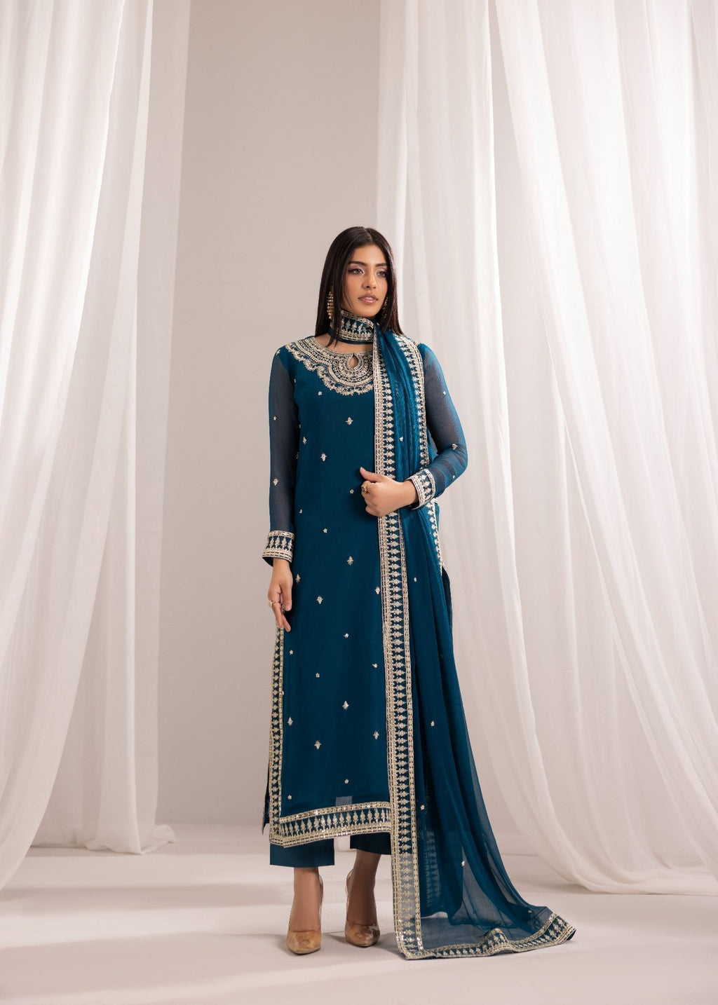 Alyssa TEAL BLUE ALL905 Women 3pcs