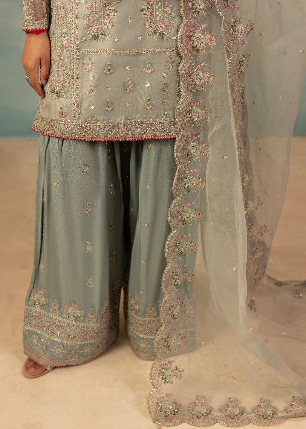 Diara Couture INSHA FS 02 PASTEL GREY Women 3pcs