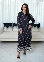 Libas Thread Contrast Black Women 2pcs