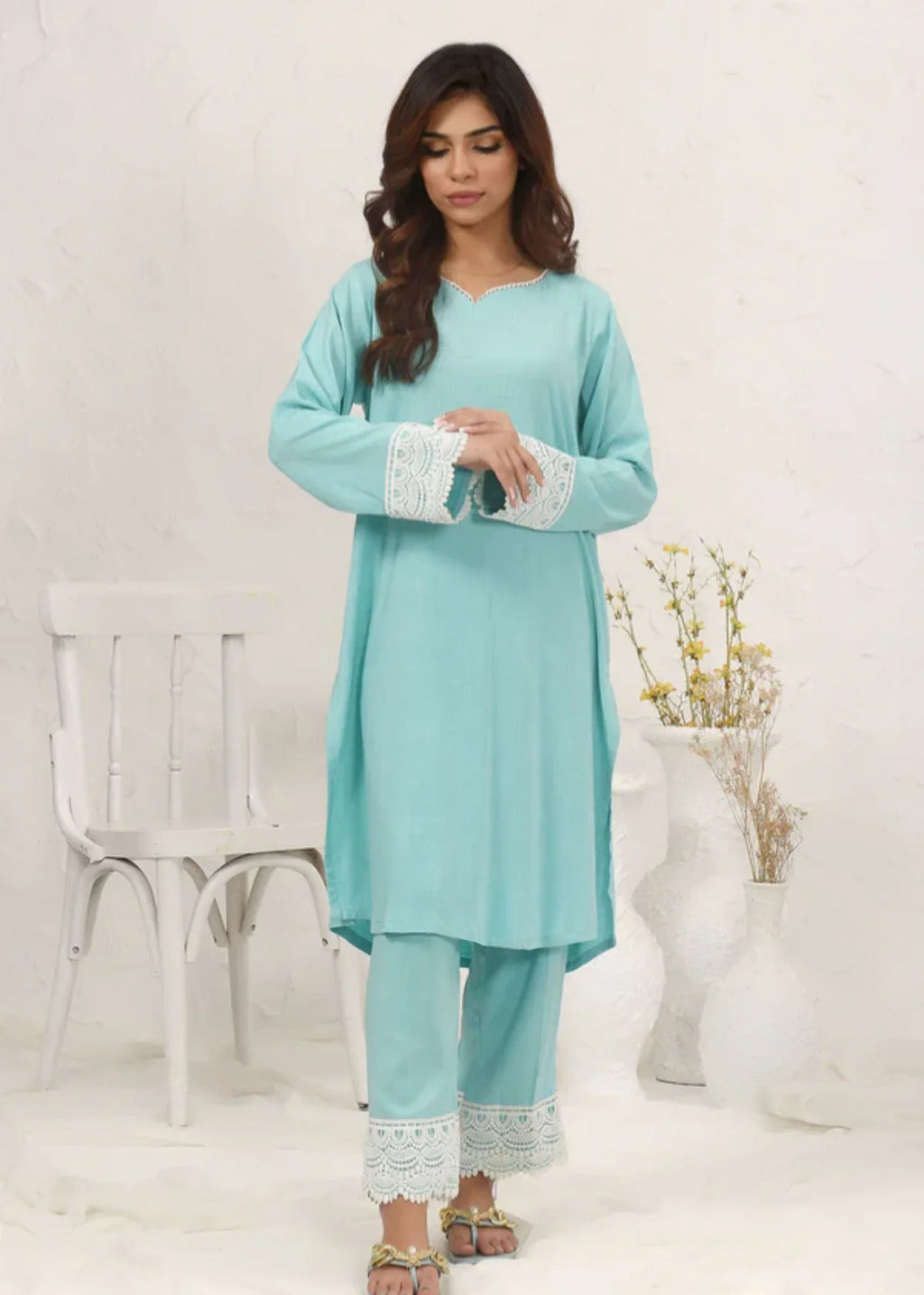 Ochre Irish Linen Suit SOLS 04 Women 2pcs