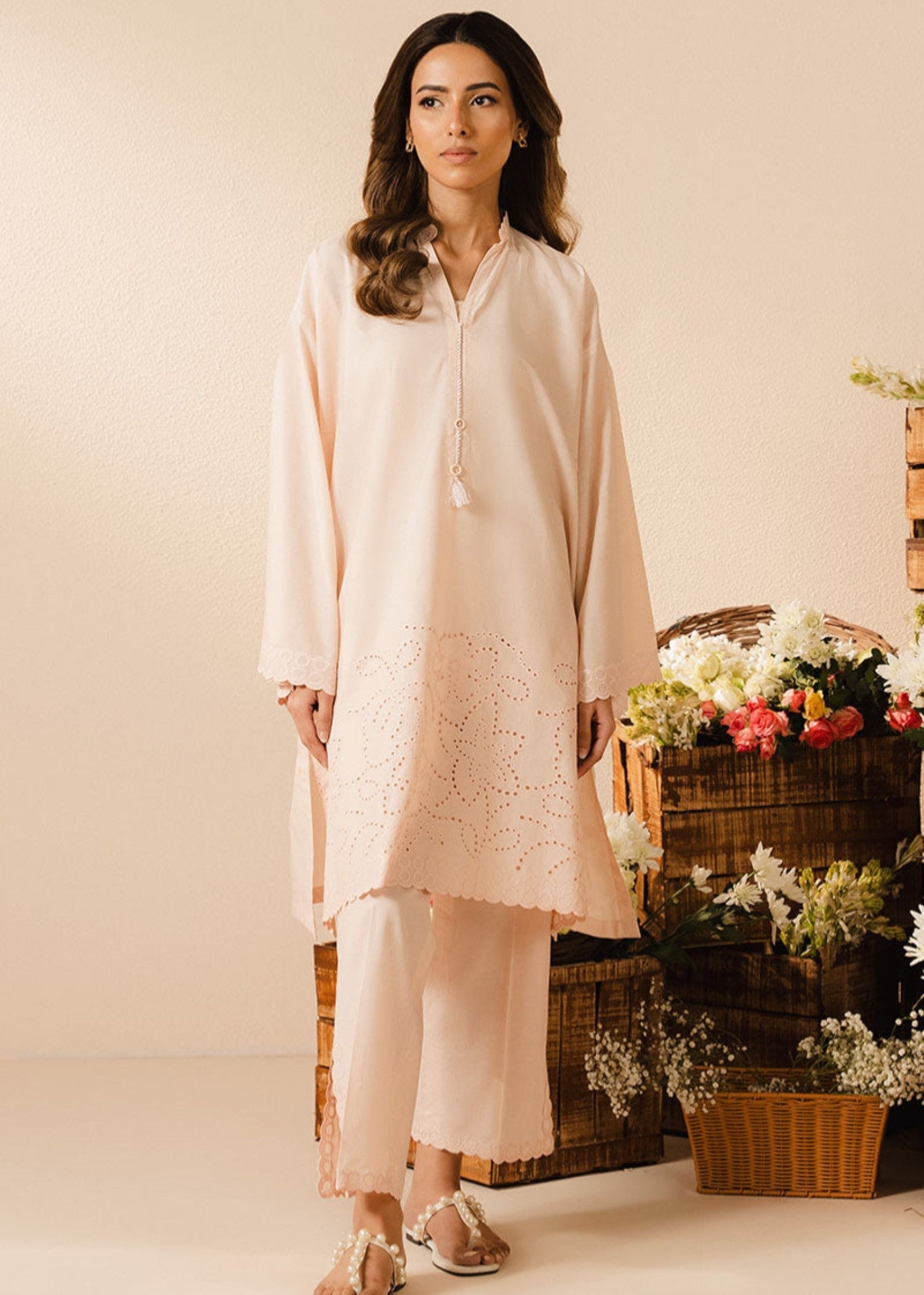 Cross Stitch PEACH SUNSET 0125RTWPLNBAS0308 Women 2pcs