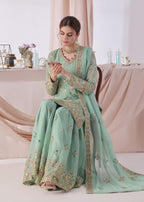 Ayesha Closet SAJJAL AQUA Women 3pcs