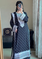 Four Season Boutique HASEENS FARSHY BLACK Women 3pcs